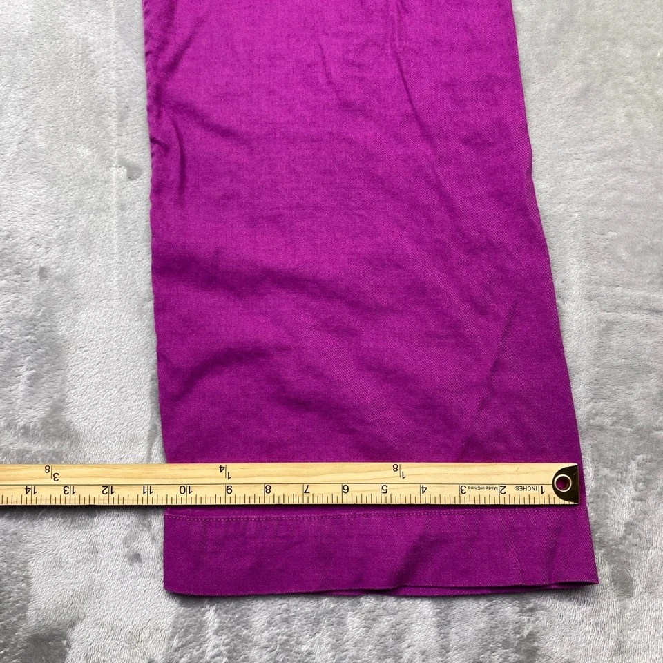 Pantalones Cortos Maeve Anthropologie The Colette Pierna Ancha Mezcla de Lino Talla 10 Ajuste 30" Foto 4 de 4