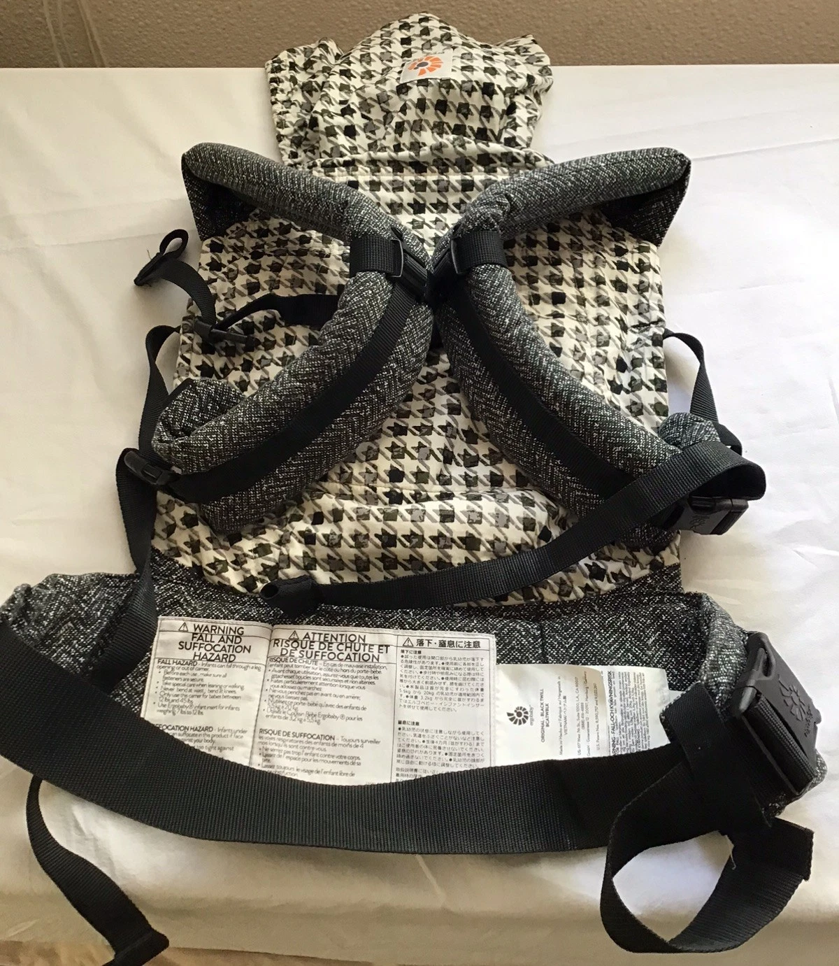 Ergo Baby Original Black Twill 100% Cotton Baby Carrier