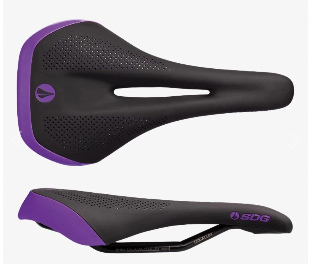 SDG ALLURE V2 Female Bike Bicycle saddle Lux-alloy Rail Purp