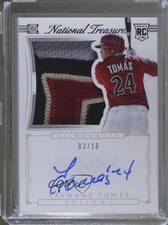 2015 National Treasures Rookie Silhouette Black 3/10 Yasmany Tomas #3 Auto 0af