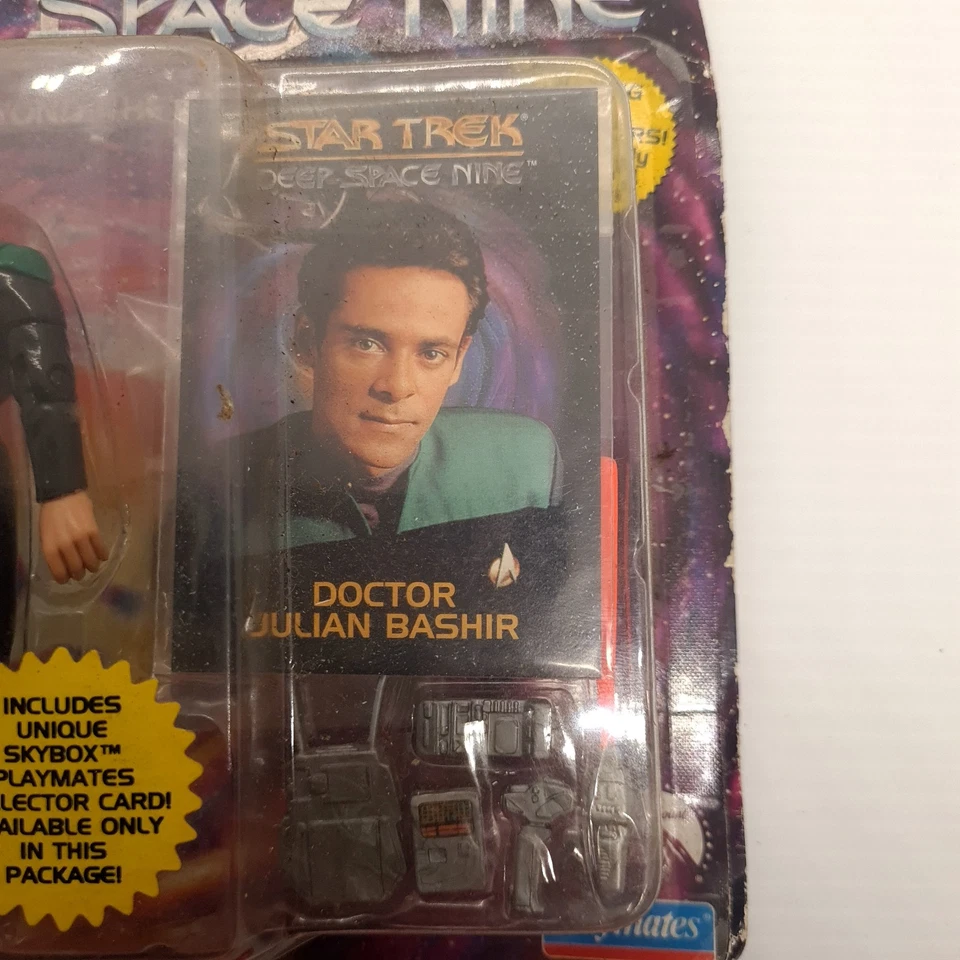 1993 Playmates Star Trek Deep Space Nine 9 Doctor Julian Bashire #6208 Action Fi - Image 3 of 4