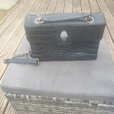 Kurt Geiger Black Leather Shoulder Crossbody Bag