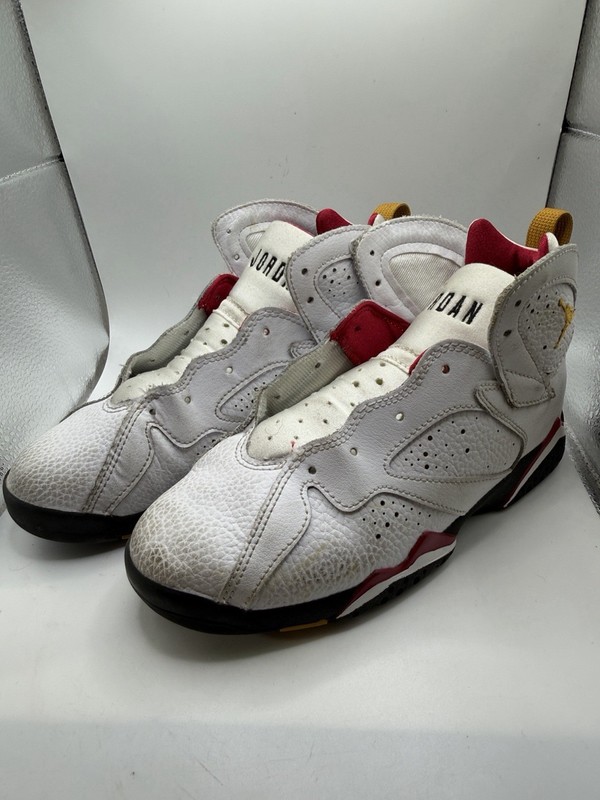 Nike Shoes Youth 2.5 Boys Air Jordan Retro Cardinal Basketball Sneakers White