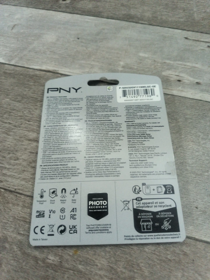 PNY Elite 32g Micro SD Card W/ Adapter - Trail Camera - HD Video - Waterproof - Image 2 of 2