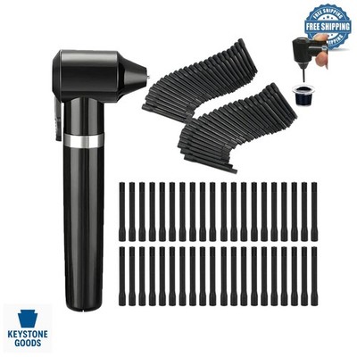 High-Speed Tattoo Ink Mixer Kit with 100 Disposable Sticks