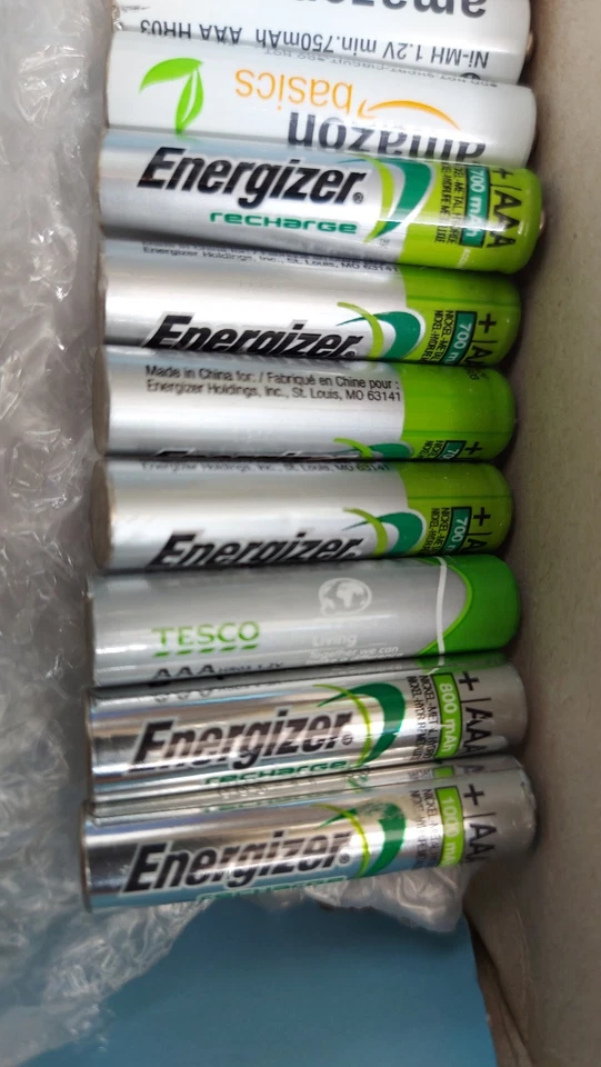 12X Mixed Rechargeable AAA Home Phone Batteries - Image 2 of 4