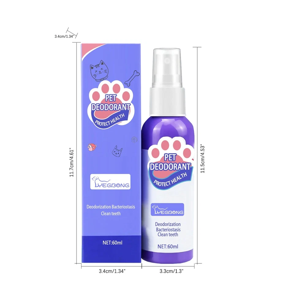 3PCS Pet Breath Freshen Spray Care Cleaner 60ml Clean Teeth Oral Spray - Image 2 of 4