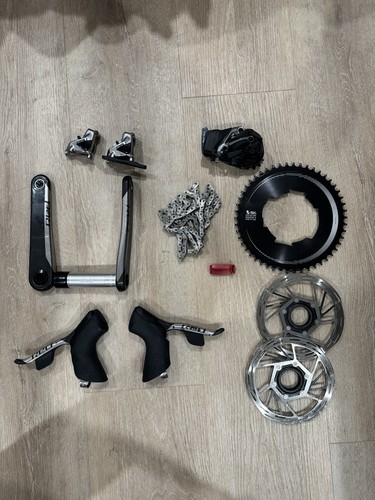 SRAM Red AXS Groupset 1x12-Speed HDR Brake/Shift Levers Flat Mount Disc - Picture 1 of 10