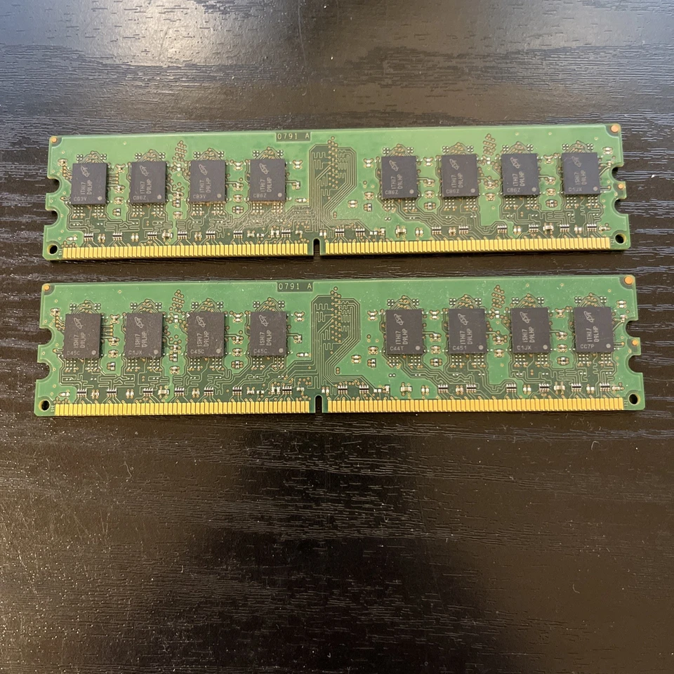 4GB 2x2GB PC2-6400 CRUCIAL CT25664AA800.M16FH MICRON DDR2-800 Desktop Memory Kit - Image 4 of 4