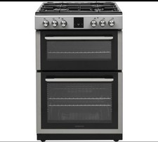 KENWOOD KDGC66S22 60cm Dual Fuel Cooker Silver Double Oven Grill 4 Hob RRP £499!