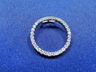GRANDMA GRABE'S BEAUTIFUL VINTAGE 925 STERLING SILVER CZ RING 2G PENDANT