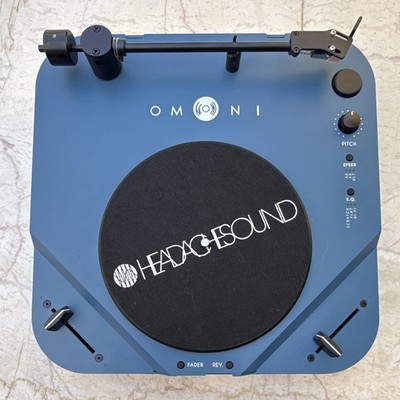 Headache Sound Omni Portable DVS Turntable Blue w Serato Control Record