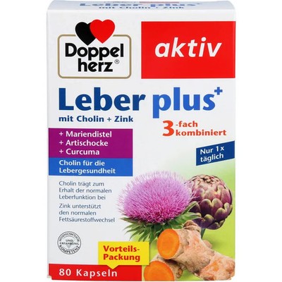 DOPPELHERZ Leber plus Kapseln 80 St. PZN 18758766