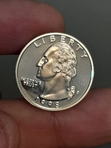 1998- S Washington Silver Proof Quarter 90% Silver