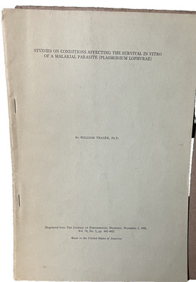 1941 Study Conditions affecting Survival in Vitro Malarial Parasite Medical Rese