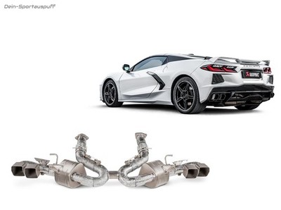 Akrapovic Slip-on Line Titan Sportauspuff Corvette C8 Stingray ab 2019(OPF)