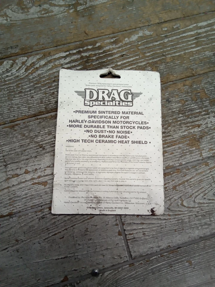 Pastillas de freno Drag Specialties 1721-2477 Premium Performance con protector térmico de cerámica Foto 4 de 4