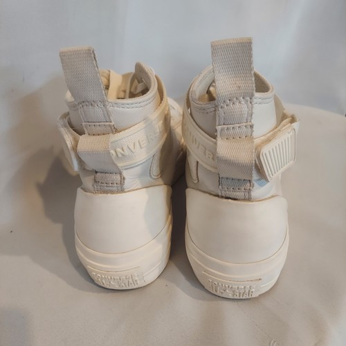 Converse Chuck Taylor AS Womens White Leather Lift Platform High Tops Size 7 - Picture 2 of 15