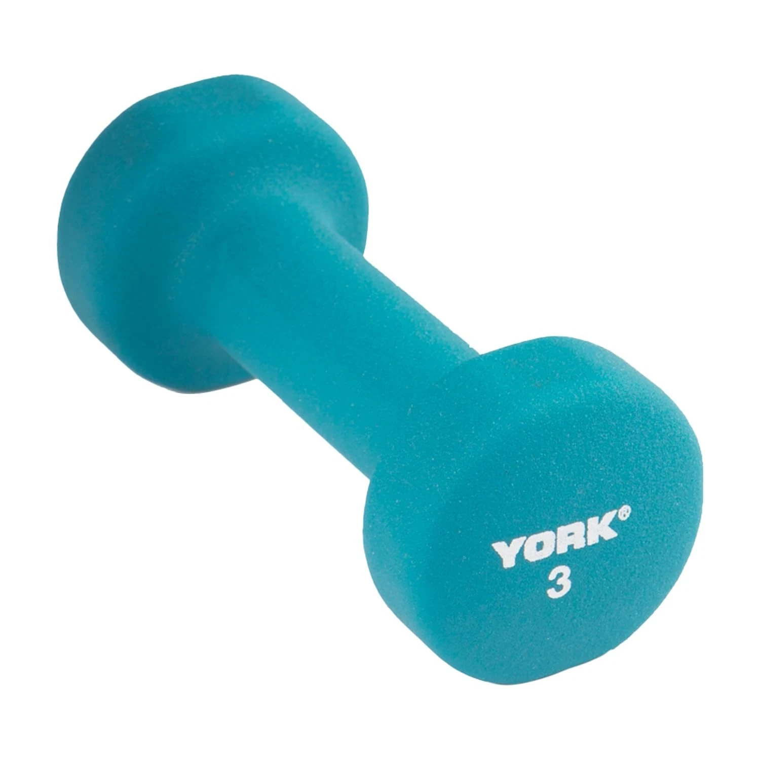 York Barbell Neoprene Coated Fitbell Dumbbell 3LB Pk1 Dumbbell Set for Women&Men