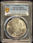 1889-P Morgan Silver Dollar VAM-19A TOP 100 Bar Wing PCGS MS64 Mint State S$1
