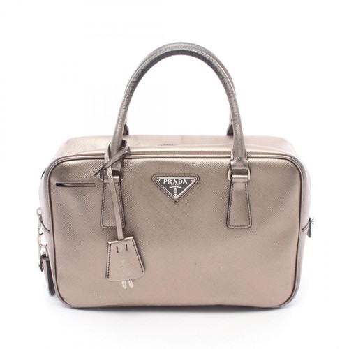 PRADA Galleria Handbag BN1113 leather Gold Used Women