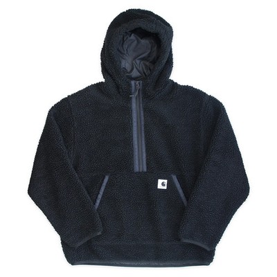Carhartt Hooded Loon Liner Prentis Fleece Teddy Schwarz Kapuzenpullover Sherpa