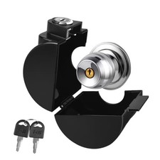 Child Proof Door Knob Cover Lock for Dementia Elderly Safety - 1 Pack Black