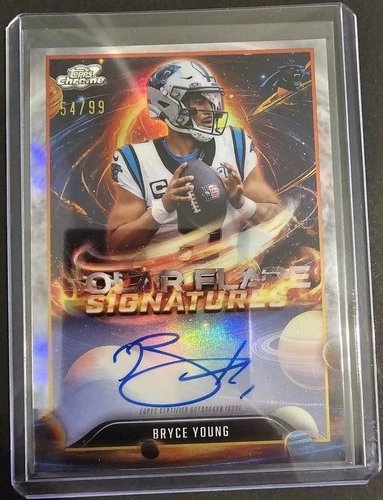 2025 Topps Chrome Bryce Young Chrome Autographs (RAW)