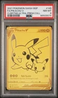 2021 Pokemon Celebrations Pikachu V Ultra Premium Gold SWSH145 PSA 8