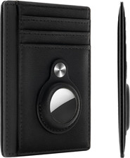 Slim Minimalist Front Pocket Air Tag Wallet, RFID Blocking Card Holder Wallet wi