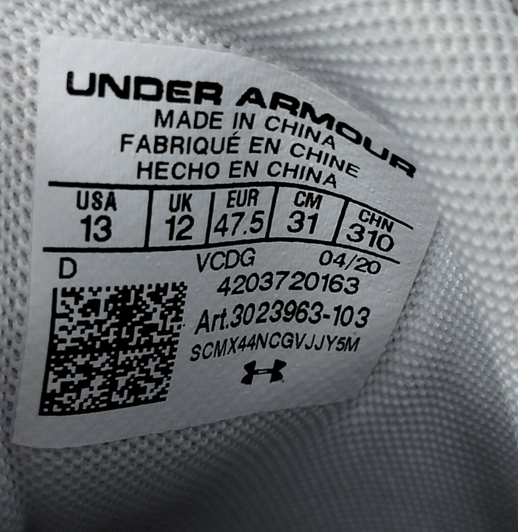 Under Armour Mens Size 13 Spotlight 4D Foam UA Football  display picture 1