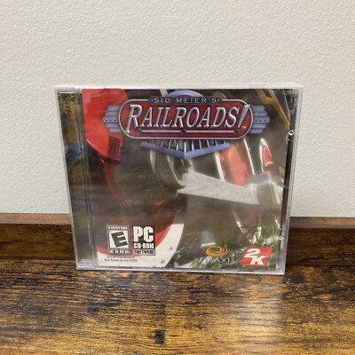 Sid Meier's Railroads Brand New & Sealed PC CD-Rom Jewel Case Firaxis Games 2008