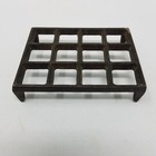 Antique Vintage Footed Cast Iron Grid Trivet Decorative Hot Cold