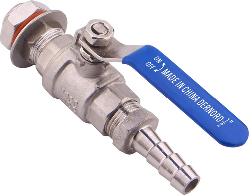 1/2 Inch Stainless Steel Ball Valve Weldless Bulkhead For Home Brew Kettle (1... - Picture 5 of 6