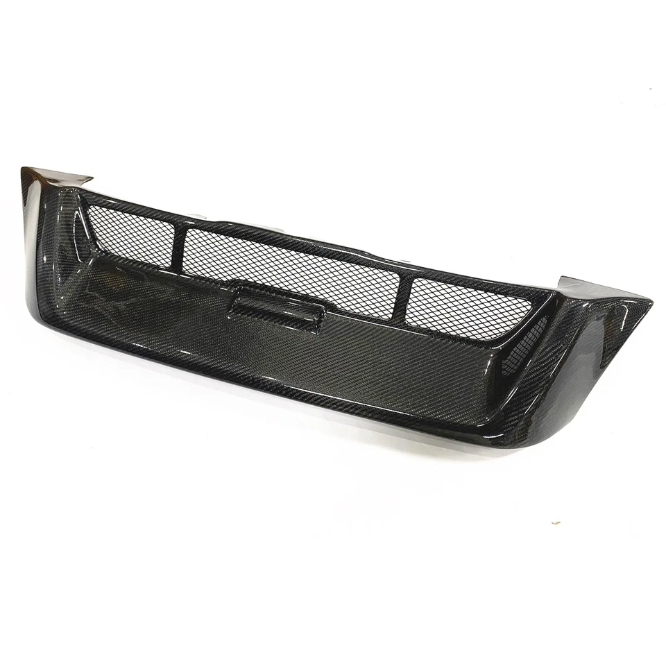 Parrilla de parachoques delantero de fibra de carbono para Honda CR-V 1997-2001 Foto 3 de 4