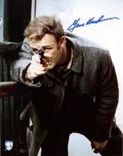 GENE HACKMAN SIGNED 11x14 PHOTO POPEYE DOYLE THE FRENCH CONNECTION BECKETT BAS