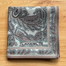 VINTAGE HANDKERCHIEF MEN'S ART PAISLEY BANDANA COTTON POCKET SQUARE 18" A-0641