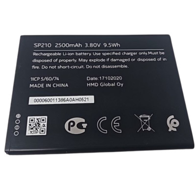 Battery SP210 For Nokia C21 TA-1356 C1 Plus Ta-1312 C2 TA-1204 2500mAh 3.8V OEM