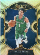 2020-21 Panini Select TYRELL TERRY RC Rookie Silver Prizm CONCOURSE MAVERICKS
