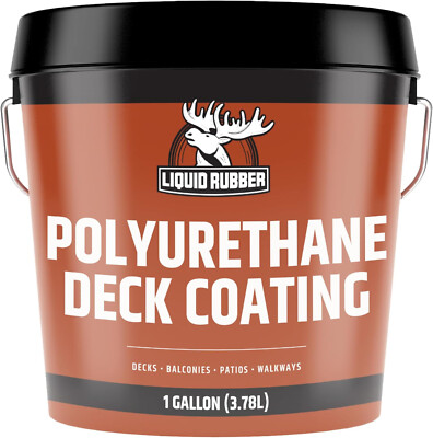 #ad Liquid Rubber Polyurethane Deck Coating – 10X Stronger than Traditional Deck Pai $103.44