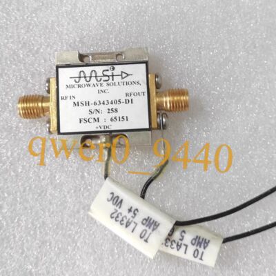 1PC MICROWAVE SOLUTIONS MSH-6343405-D1 3-7GHz 14dB5V Amplifier