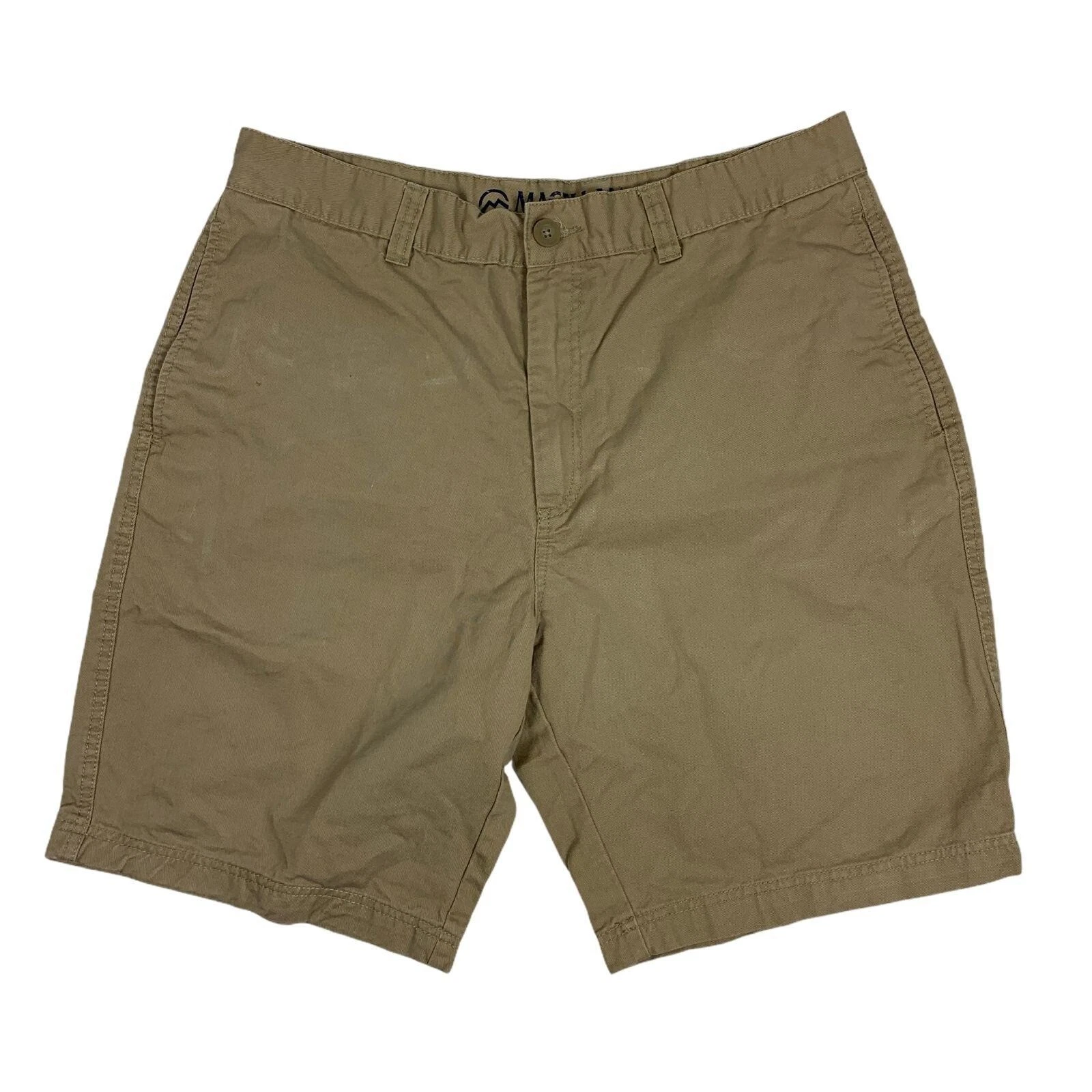 Magellan 38 Shorts Tan Flat Front Outdoors Hiking Casual
