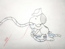 SNOOPY PEANUTS Charles Schulz ORIGINAL PRODUCTION cel DRAWING beagle dog sailor