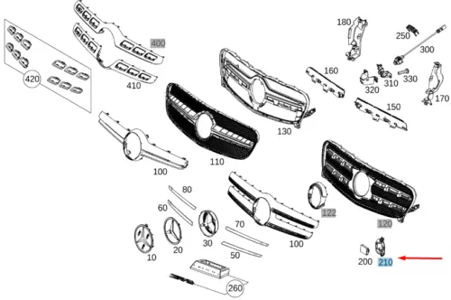 NUOVO MONTAGGIO SENSORE RADAR ANTERIORE MERCEDES-BENZ GLA X156 A1568852300 ORIGINALE - Foto 1 di 10