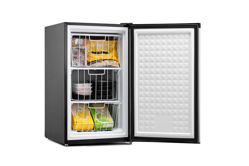 Kogan 84L Upright Freezer (Stainless Steel) eBay