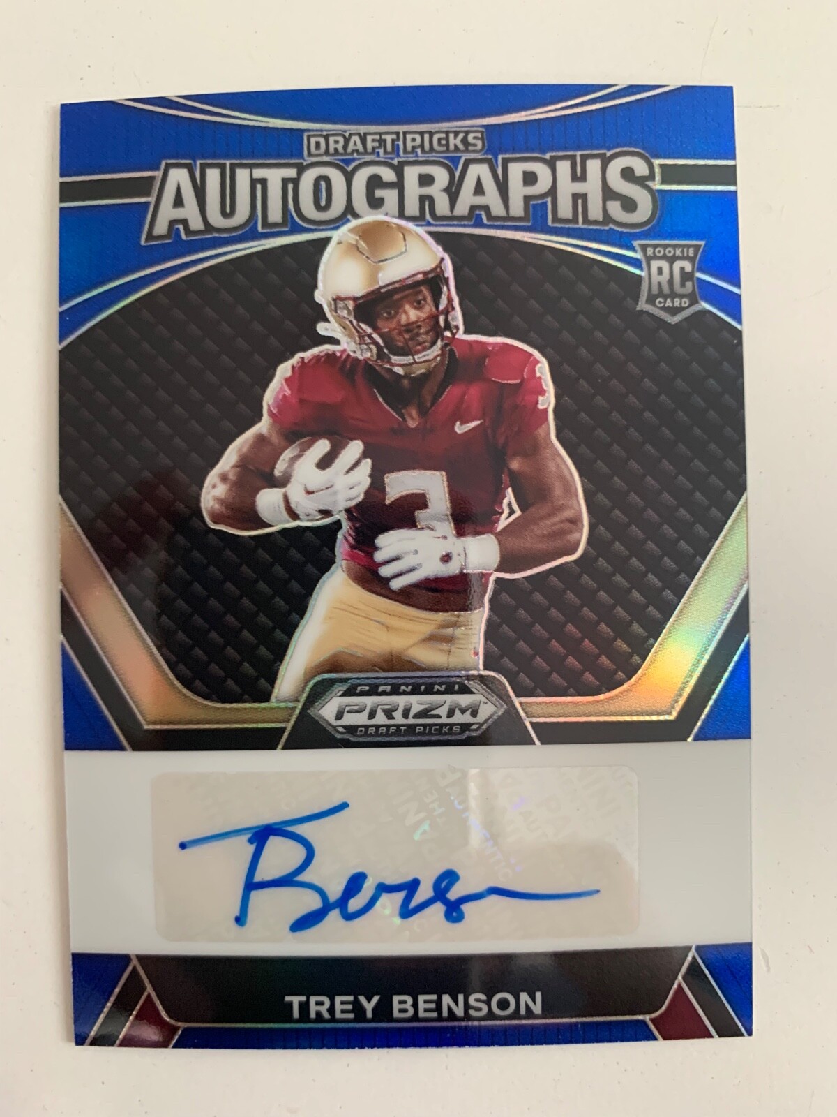 2024 Panini Prizm Draft rc auto TREY BENSON #ed 24/149! FSU Seminoles