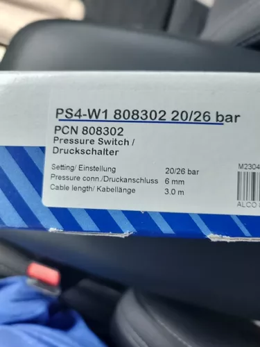 EMERSON ALCO CONTROLS PS4-W1 808302 20/26  Bar Pressure Switch