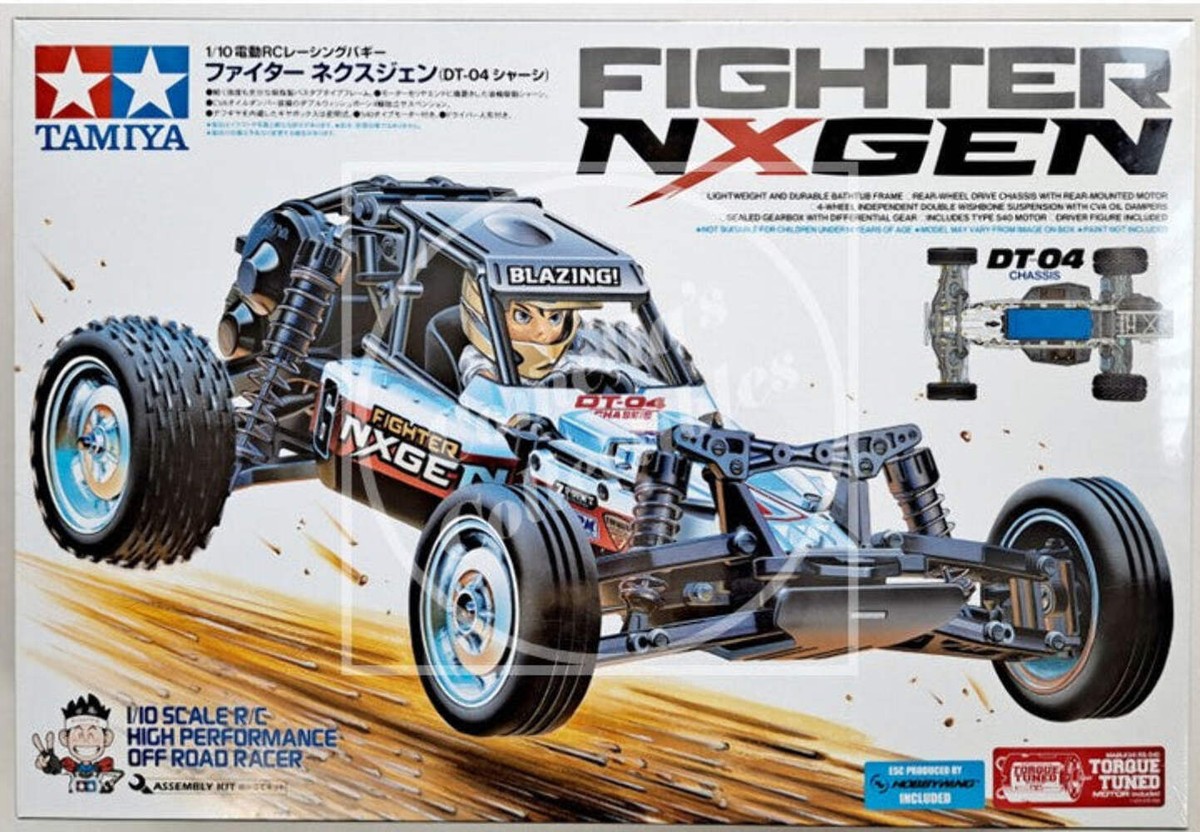 TAMIYA FIGHTER NXGEN 1/10 RCカーキット Tamiya RC Fighter NXGEN 1/10 2WD Buggy Kit DT-04 Chassis