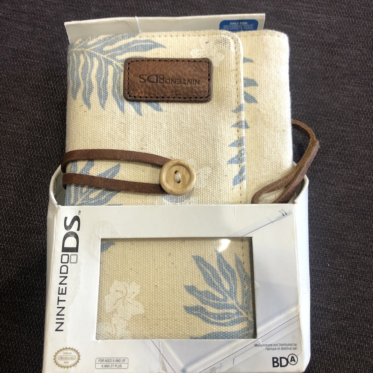Nintendo DS Lite Case Pouch Floral Palm Trees Tropical Fashion