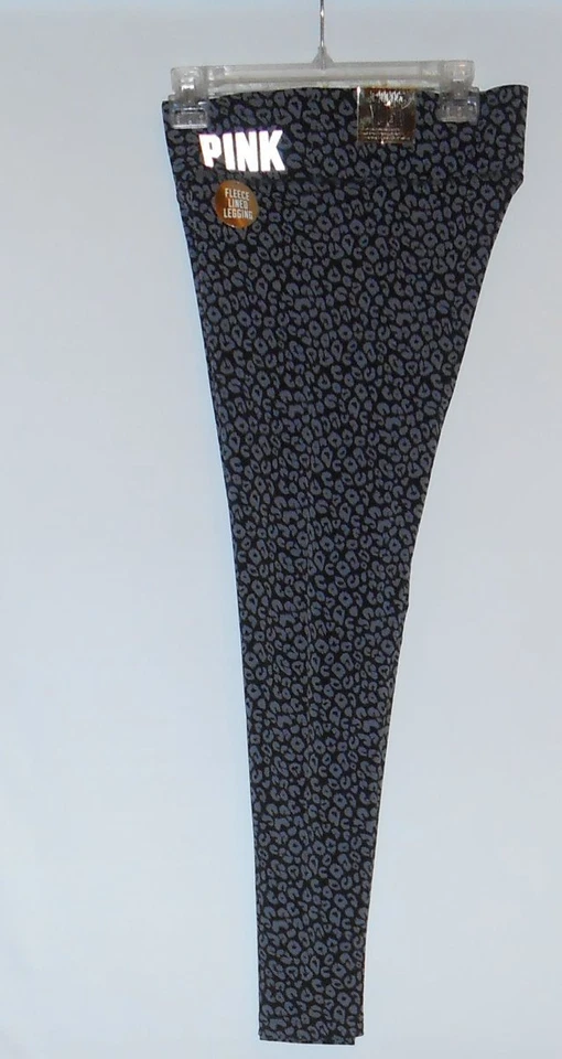 Victoria's Secret Pink Fleece Lined Cheetah Yoga Leggings Hidden Pocket L NWT - Image 2 of 4